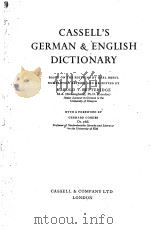 CASSELL‘S GERMAN AND ENGLISH DICTIONARY（ PDF版）