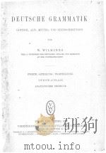 DEUTSCHE GRAMMATIK ZWEITE ABTEILUNG：WORTBILDUNG   1922  PDF电子版封面    W. WILMANNS 