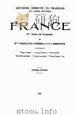 FRANCE DIXIEME EDITION   1935  PDF电子版封面    G.H. CAMERLYNCK 