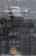 LECTURES GRAMMATICALES FRANCAISES     PDF电子版封面     