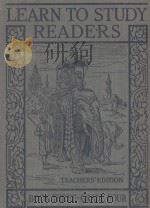 MANUAL OF DIRECTIONS FOR THE LEARN TO STUDY READERS BOOK THREE（1925 PDF版）