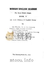MODERN ENGLISH READERS FOR SENIOR MIDDLE SCHOOLS BOOK V     PDF电子版封面    LIU WU-CHI 