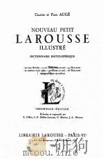 NOUVEAU PETIT LAROUSSE ILLUSTRE DICTIONNAIRE ENCYCLOPEDIQUE   1954  PDF电子版封面     