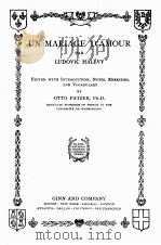 UN MARIAGE D‘AMOUR PAR LUDOVIC HALEVY（1921 PDF版）