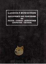 LANDOLT-BORNSTEIN BAN II EIGENSCHAFTEN DER MATERIE IN IHREN AGGREGATZUSTANDEN TEIL 6 ELEKTRISCHE EIG（1959 PDF版）