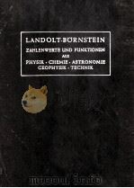 LANDOLT-BORNSTEIN BAND IV TECHNIK TEIL 2 BANDTEIL B（1964 PDF版）