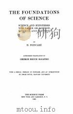THE FOUNDATIONS OF SCIENCE   1921  PDF电子版封面    H. POINCARE 