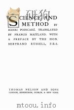 SCIENCE AND METHOD     PDF电子版封面     
