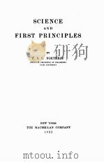 SCIENCE AND FIRST PRINCIPLES（1932 PDF版）