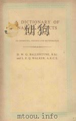 A DICTIONARY OF NAMED EFFECTS AND LAWS     PDF电子版封面    D.W.G. BALLENTYNE AND L.E.Q. W 
