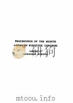 PROCEEDINGS OF THE ENGHTH AMERICAN SCIENTIFIC CONGRESS VOLUME IV GEOLOGICAL SCIENCES（1942 PDF版）