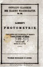PHOTOMETRIE THEIL VI UND VII   1892  PDF电子版封面     