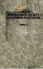 ALGEBRAIC GEOMETRY AND THETA FUNCTIONS VOLUME X   1929  PDF电子版封面    ARTHUR B. CCBLE 