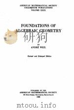 FOUNDATIONS OF ALGEBRAIC GEOMETRY   1962  PDF电子版封面    ANDRE WEIL 