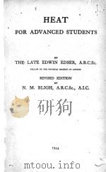 HEAT FOR ADVANCED STUDENTS（1944 PDF版）