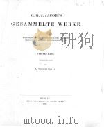 GESAMMELTE WERKE VIERTER BAND   1886  PDF电子版封面    C.G.J. JACOBI’S 