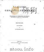 GESAMMELTE WERKE DRITTER BAND（1884 PDF版）