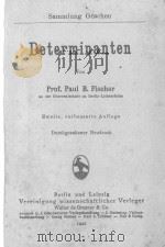 DETERMINANTEN（1921 PDF版）