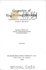GEOMETRY OF ENGINEERING DRAWING THIRD EDITION   1946  PDF电子版封面    GEORGE J. HOOD 