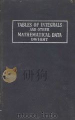 TABLES OF INTEGRALS AND OTHER MATHEMATICAL DATA REVISED EDITION   1947  PDF电子版封面     