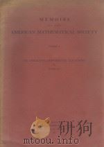 MEMOIRS OF THE AMERICAN MATHEMATICAL SOCIETY NUMBER 4（1951 PDF版）