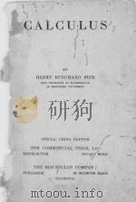 CALCULUS   1927  PDF电子版封面    HENRY BURCHARD FINE 