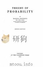 THEORY OF PROBABILITY SECOND EDITION   1948  PDF电子版封面    HAROLD JEFFREYS 