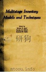 MULTISTAGE INVENTORY MODELS AND TECHNIQUES   1963  PDF电子版封面    KLAUS HERMANN DANIEL 