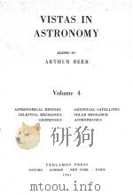 VISTAS IN ASTRONOMY VOLUME 4（1961 PDF版）