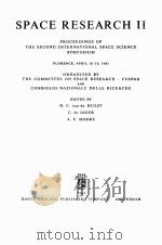 SPACE RESEARCH II   1961  PDF电子版封面    H.C. VAN DE HULST 