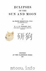 ECLIPSES OF THE SUN AND MOON（1937 PDF版）