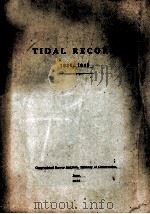 TIDAL RECORD 1930-1949   1950  PDF电子版封面     