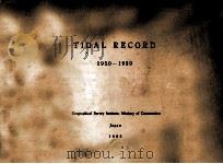 TIDAL RECORD 1950-1959   1962  PDF电子版封面     