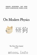 ON MODERN PHYSICS   1961  PDF电子版封面    M. GOODMAN AND J.W. BINNS 