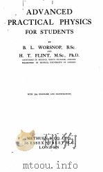 ADVANCED PRACTICAL PHYSICS FOR STUDENTS   1923  PDF电子版封面     