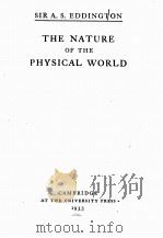 THE NATURE OF THE PHYSICAL WORLD（1933 PDF版）