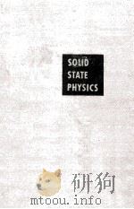 SOLID STATE PHYSICS ADVANCES RESEARCH AND APPLICATIONS VOLUME 1（1955 PDF版）