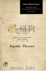 ERGODIC THEORIES   1961  PDF电子版封面     