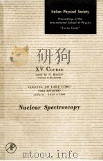 NUCLEAR SPECSROSCOPY   1962  PDF电子版封面     