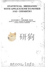 STATISTICAL MECHANICS WITH APPLICATIONS TO PHYSICS AND CHEMISTRY（ PDF版）
