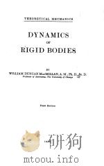 DYNAMICS OF RIGID BODIES FIRST EDITION（1936 PDF版）