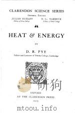HEAT AND ENERGY（1923 PDF版）