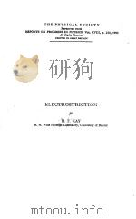 ELECTROSTRICTION     PDF电子版封面    H.F. KAY 