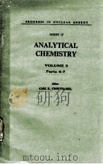 SERIES IX ANALYTICAL CHEMISTRY VOLUME 3 PART 4（1963 PDF版）