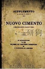 SUPPLEMENTO AL VOLUME VI SERIE X DEL NUOVO CIMENTO NUMERO 2   1957  PDF电子版封面     