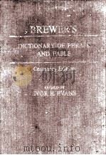 BREWER'S DICTIONARY OF PHRASE AND FABLE  CENTENARY EDITION（ PDF版）