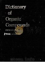 DICTIONARY OF ORGANIC COMPOUNDS  FIFTH EDITION  SECOND SUPPLEMENT（ PDF版）