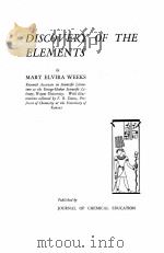 DISCOVERY OF THE ELEMENTS   1945  PDF电子版封面     