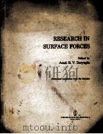 RESEARCH IN SURFACE FORCES   1963  PDF电子版封面     