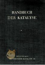 HETEROGENE KATALYSE III   1943  PDF电子版封面     